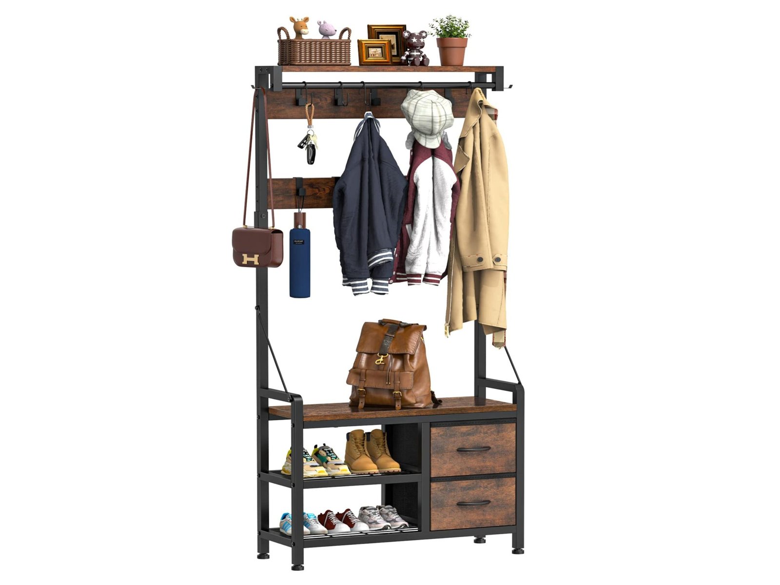 Coat rack entryway