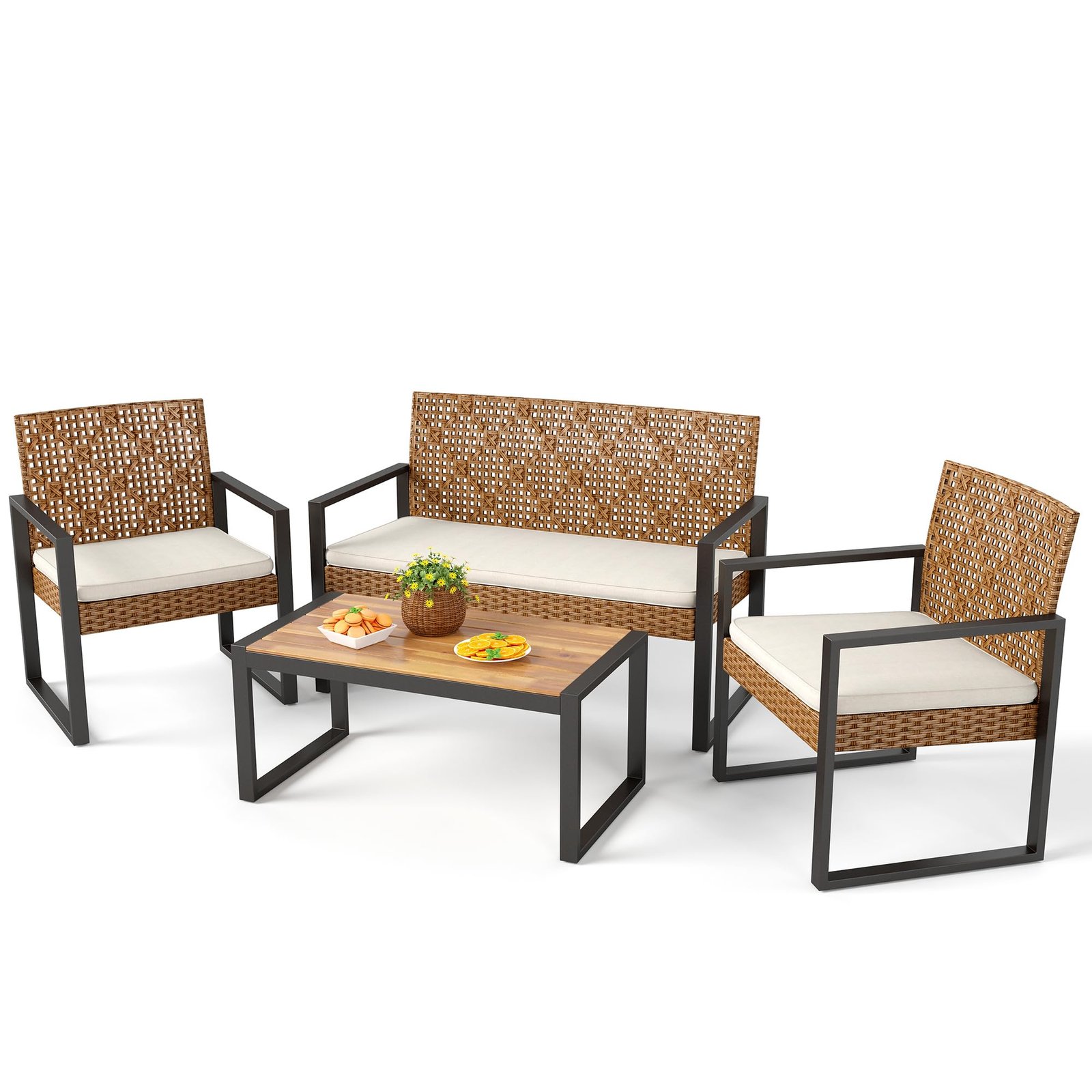 Wicker Patio Furniture Set