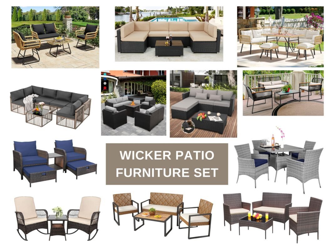 Wicker Patio Furniture Set